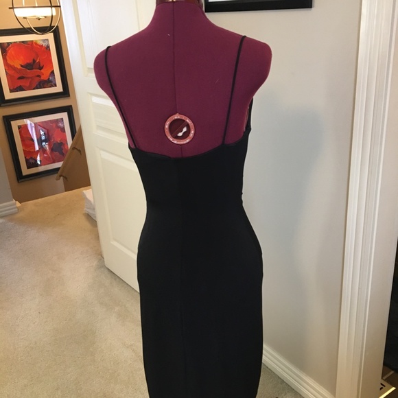 EUC David Meister Ruched Cocktail Dress - sz S - Picture 4 of 8